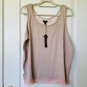 Tahari Tank & Short Set Pink Lace Hen Size 1X